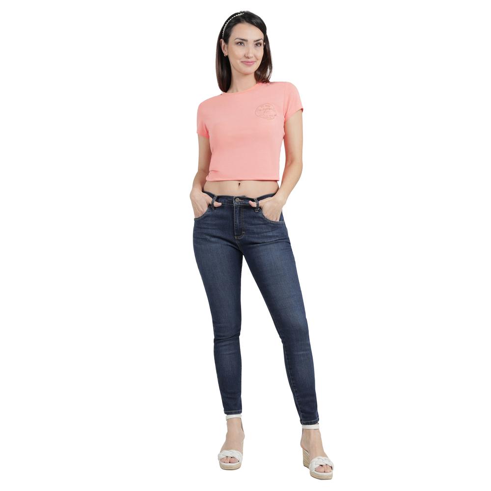 Foto 2 | Jeans Lee Mujer Quality Genuine Skinny 724 Azul Marino