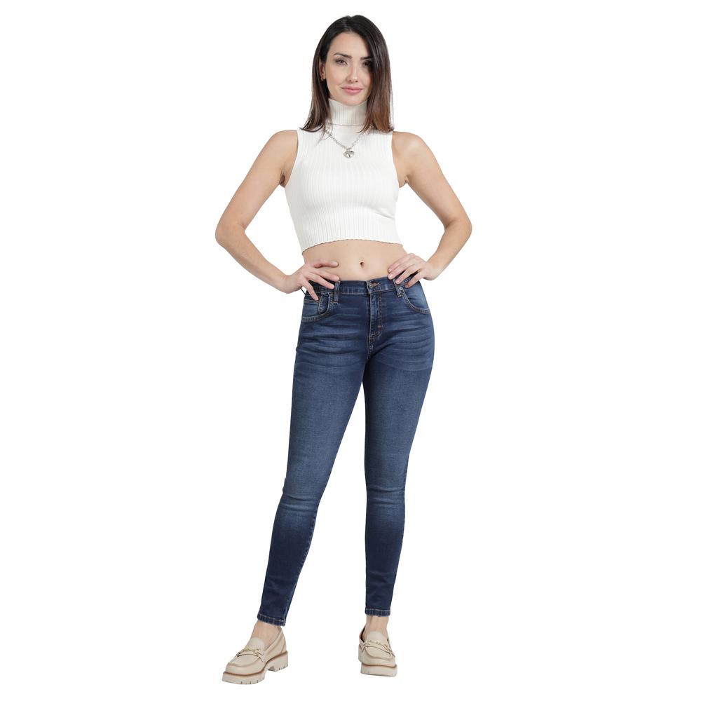 Foto 5 pulgar | Jeans Lee Mujer Quality Genuine Skinny 381 Azul Marino