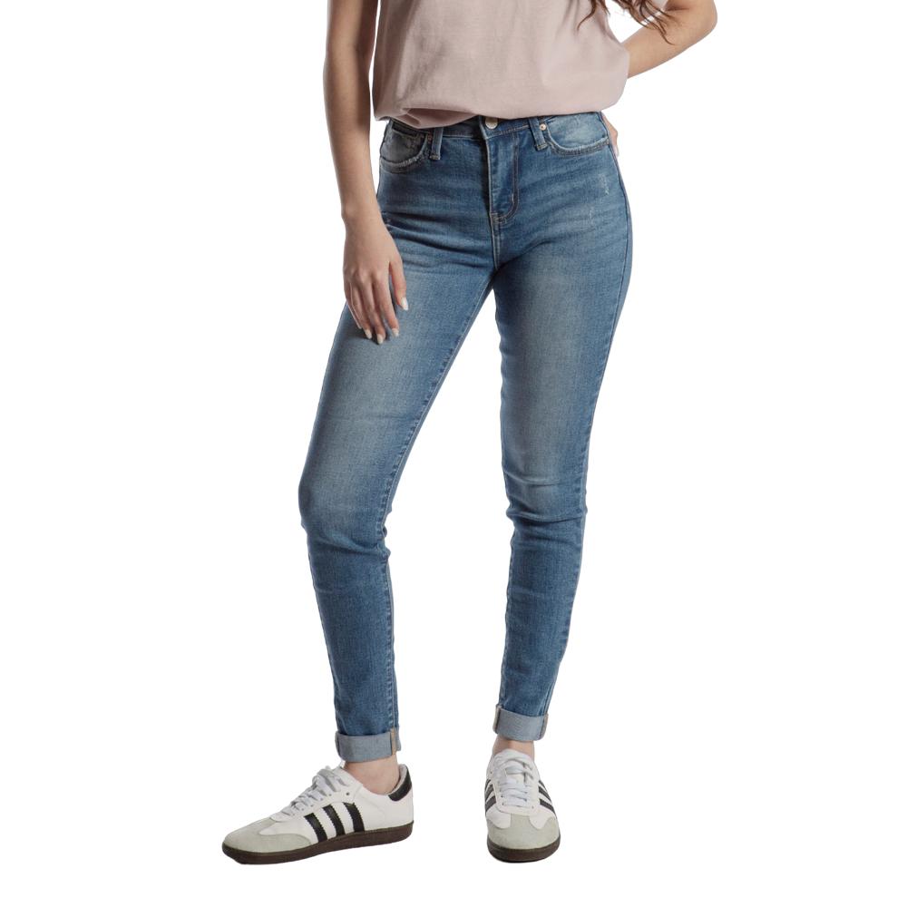Pantalón High Rise Skinny Mujer Balam BL7078 Azul