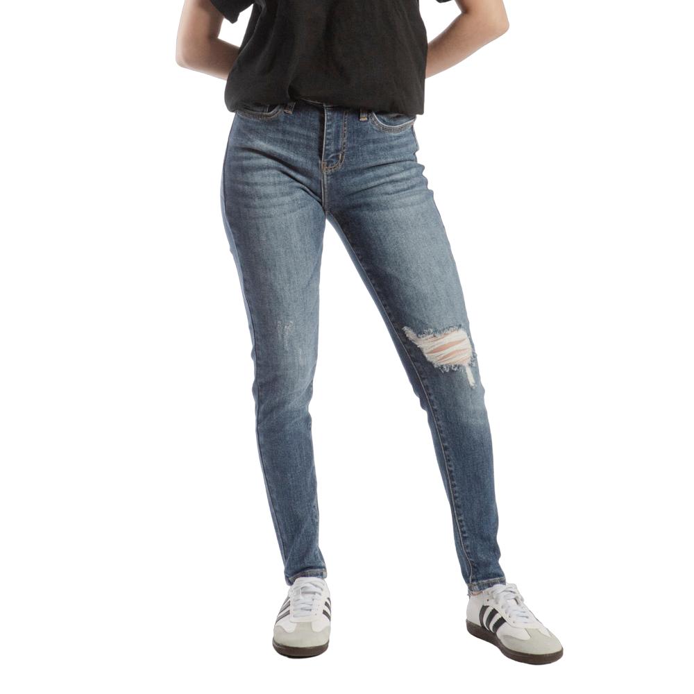 Foto 2 pulgar | Pantalón High Rise Skinny Balam Bl7083 Azul para Mujer