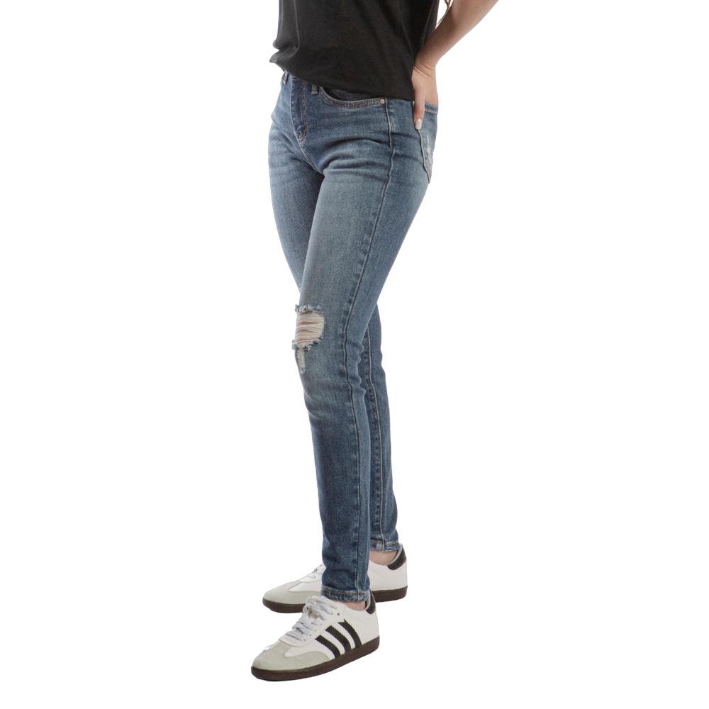 Foto 4 pulgar | Pantalón High Rise Skinny Balam Bl7083 Azul para Mujer