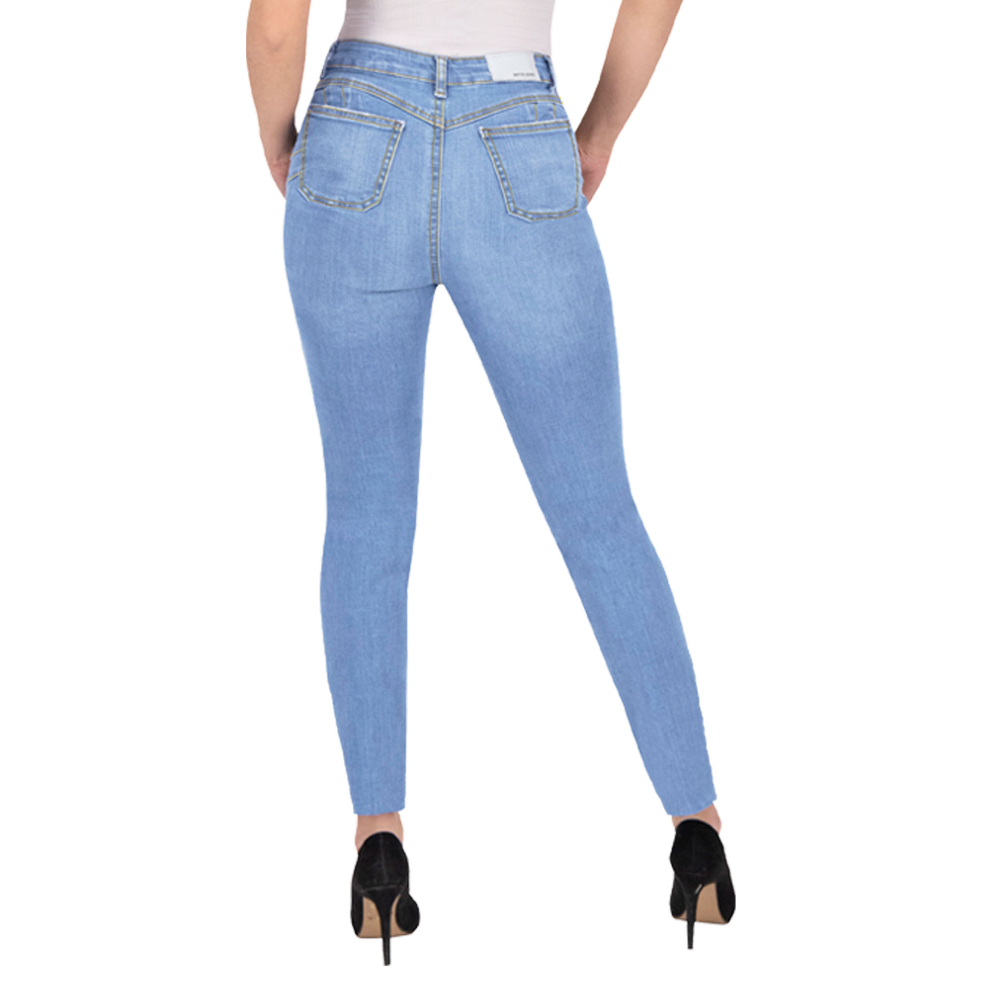 Foto 3 pulgar | Pantalón Skinny Britos Jeans Mujer Mezclilla Azul 025577