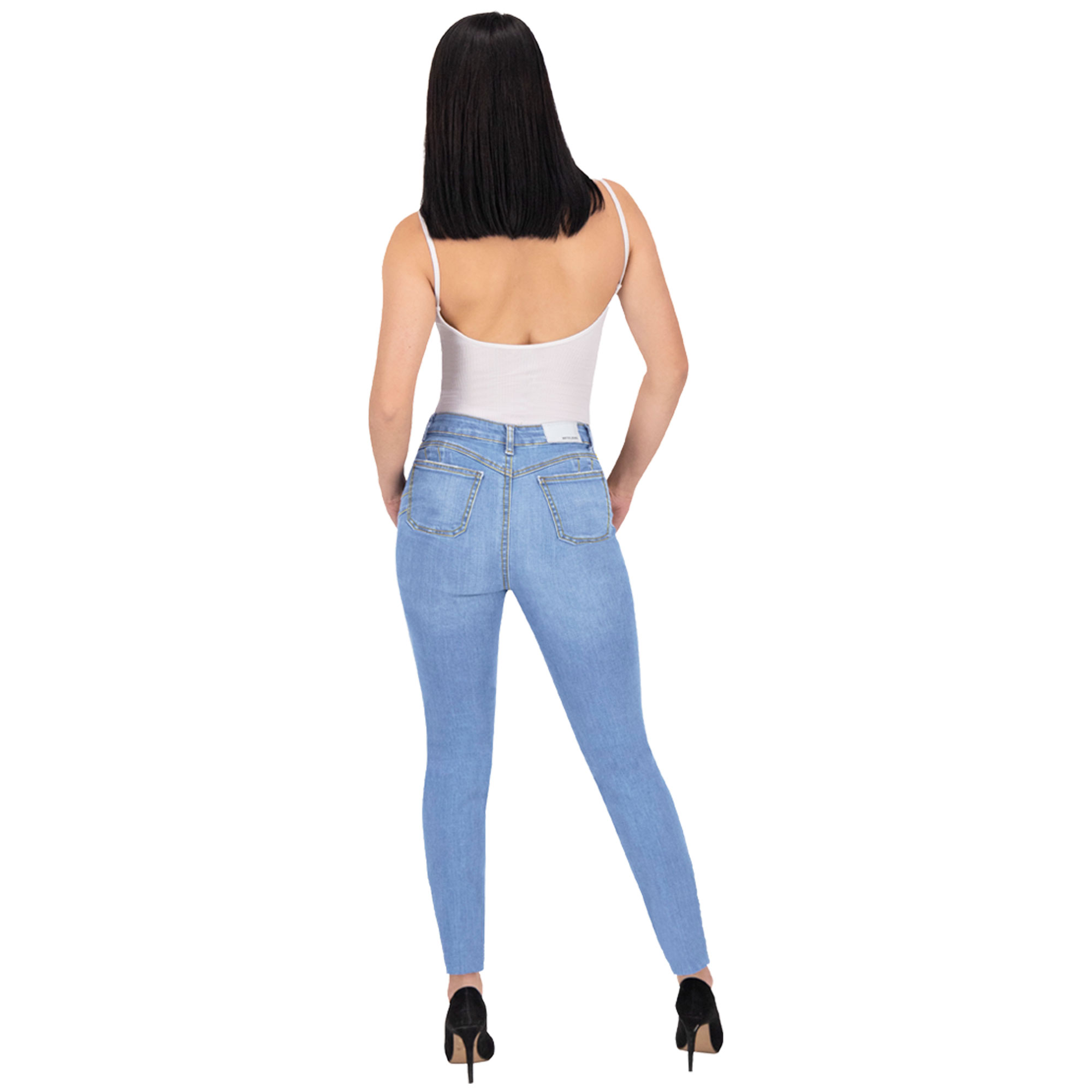 Foto 5 pulgar | Pantalón Skinny Britos Jeans Mujer Mezclilla Azul 025577