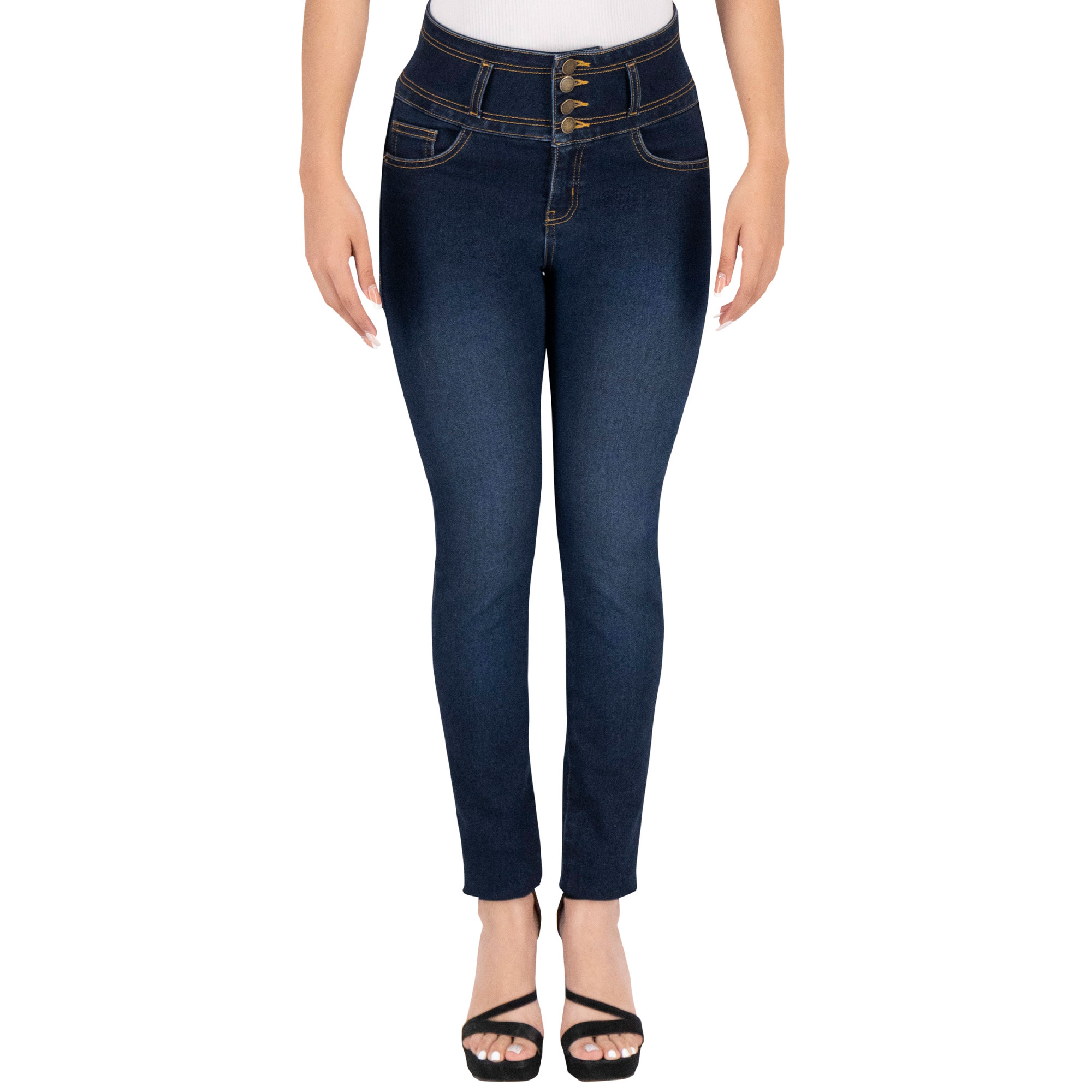 Pantalón Skinny Britos Jeans Mujer Mezclilla Azul 025588