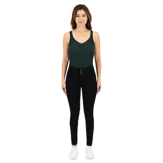 Foto 3 | Pantalón Skinny Britos Jeans Mujer Mezclilla Negro 025587