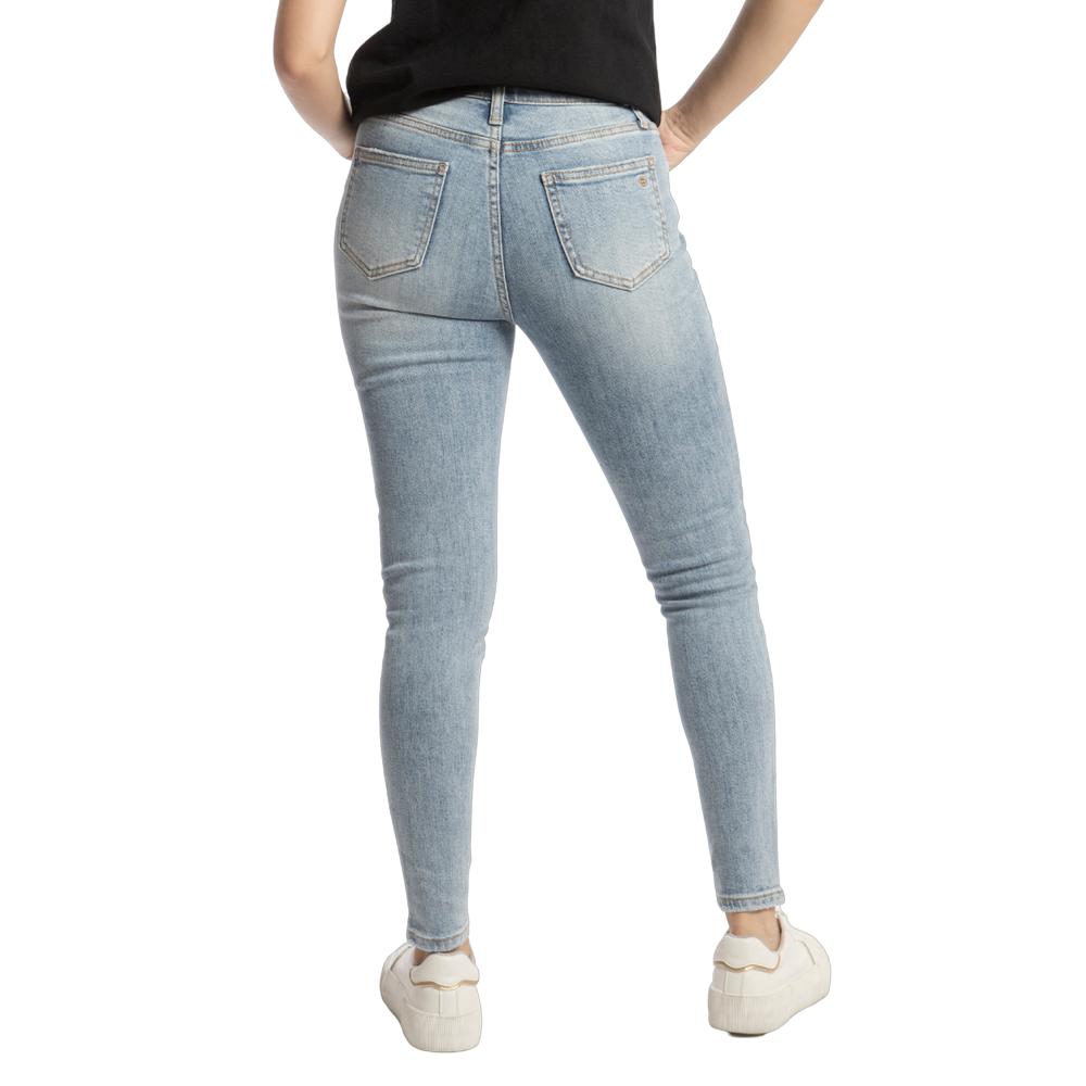 Foto 3 pulgar | Pantalón High Rise Skinny Mujer Balam Bl7044 Azul