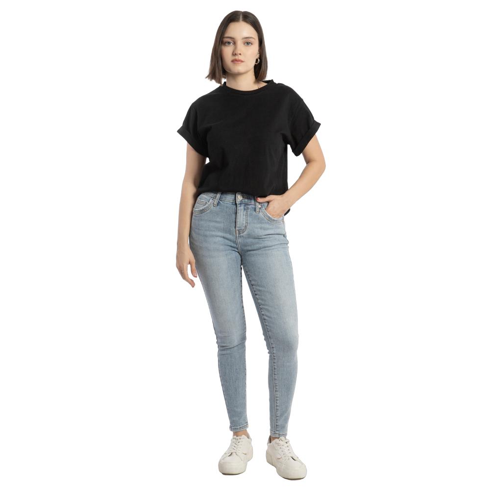 Foto 5 pulgar | Pantalón High Rise Skinny Mujer Balam Bl7044 Azul