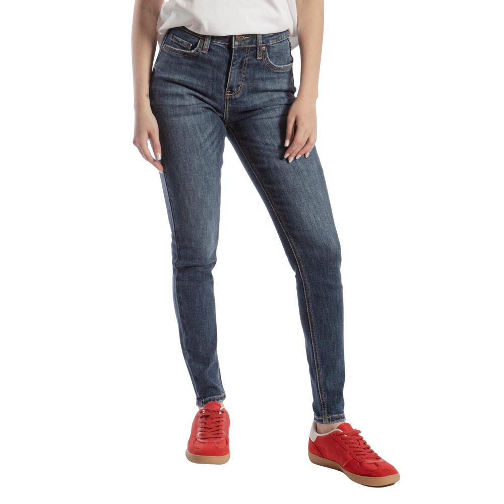 Foto 2 pulgar | Pantalón High Rise Skinny Mujer Balam Bl7085 Azul Oscuro