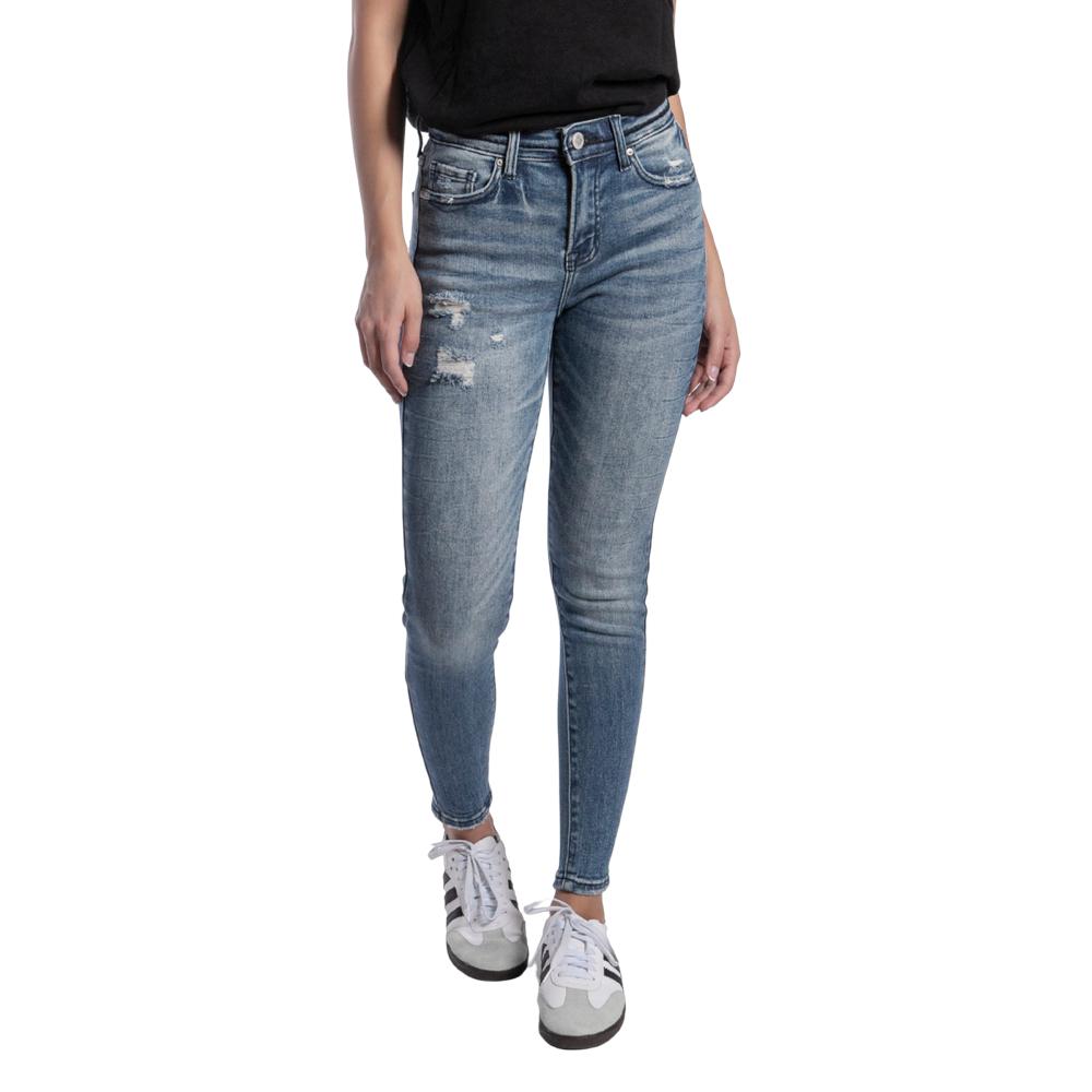 Foto 1 | Pantalón High Rise Skinny Mujer Balam Bl7082 Azul