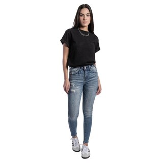 Foto 5 | Pantalón High Rise Skinny Mujer Balam Bl7082 Azul