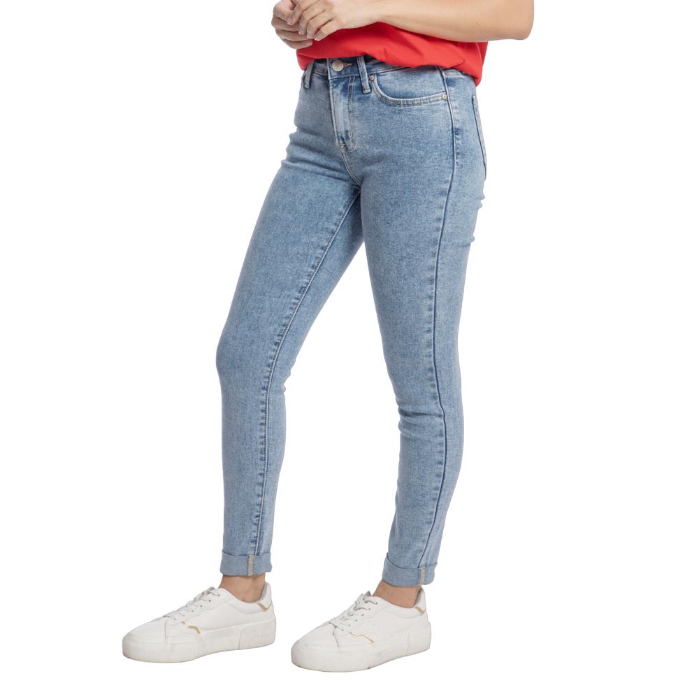 Foto 4 pulgar | Pantalón High Rise Skinny Mujer Balam Bl7047 Azul