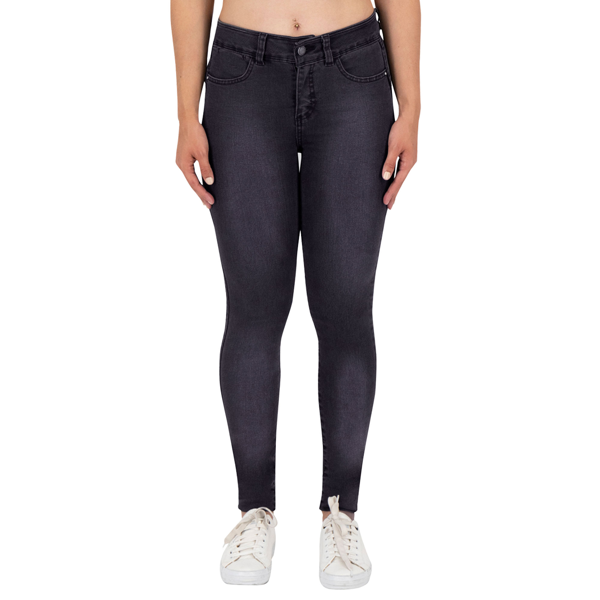 Pantalón Skinny Britos Jeans Mujer Mezclilla Gris 025573
