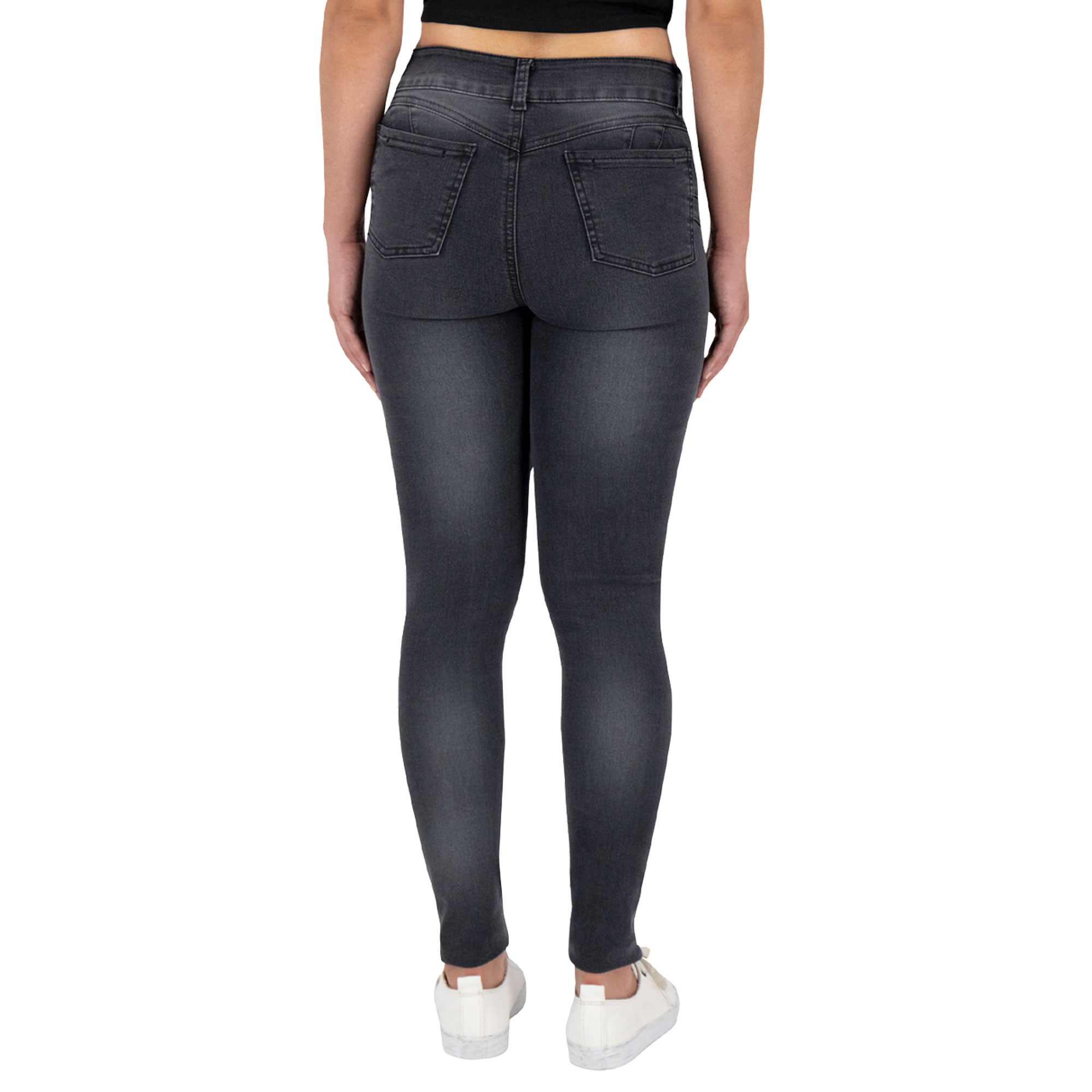 Foto 3 pulgar | Pantalón Skinny Britos Jeans Mujer Mezclilla Gris 025573