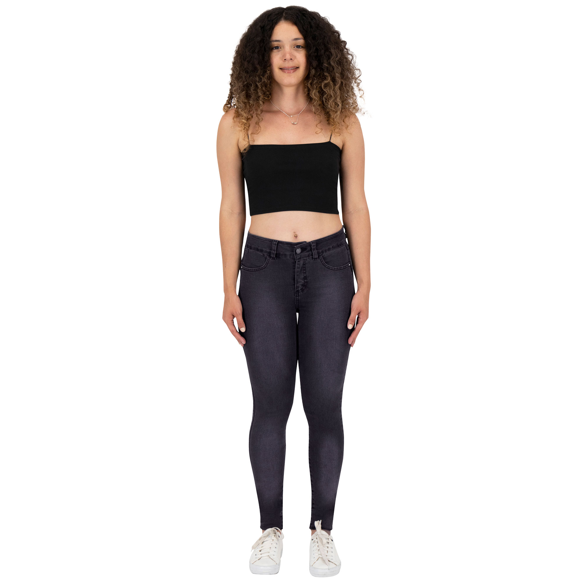 Foto 4 pulgar | Pantalón Skinny Britos Jeans Mujer Mezclilla Gris 025573