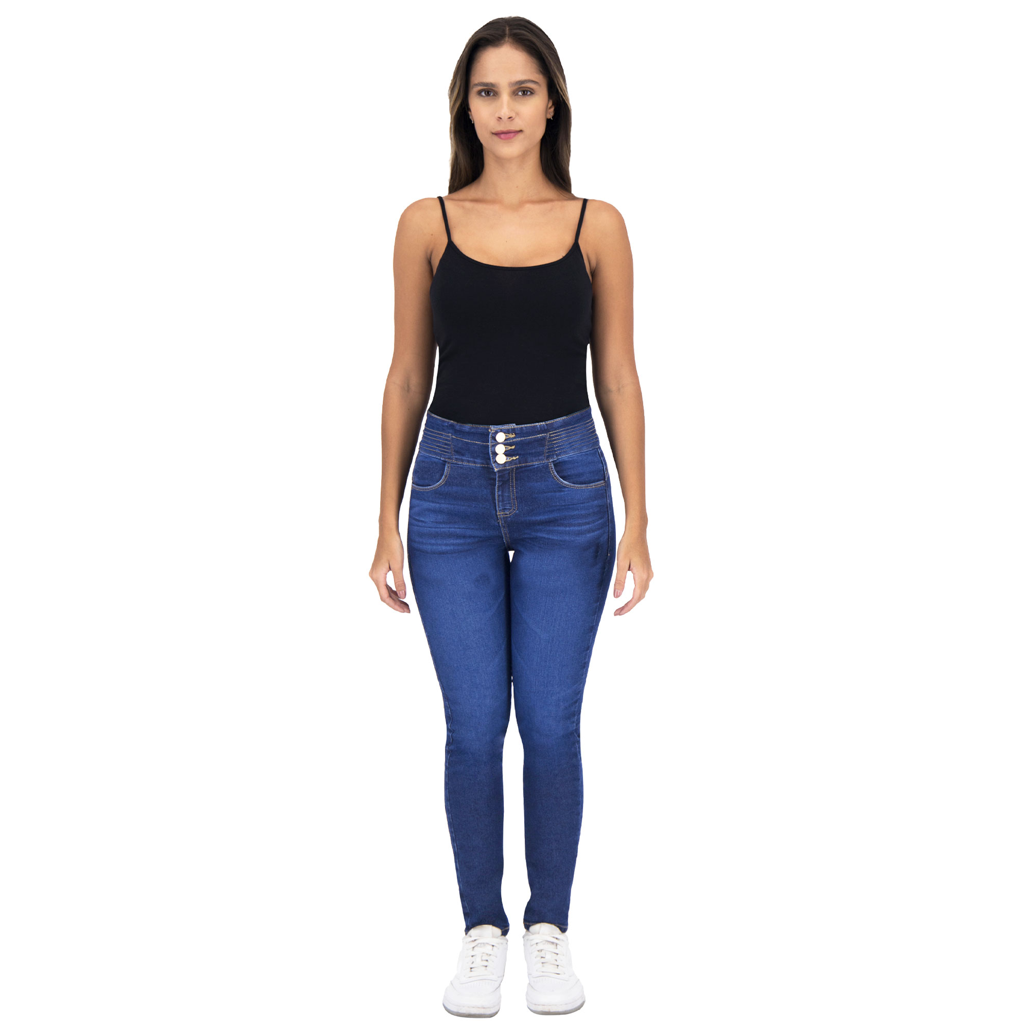Foto 4 pulgar | Pantalón Skinny Britos Jeans Mujer Mezclilla Azul 025585