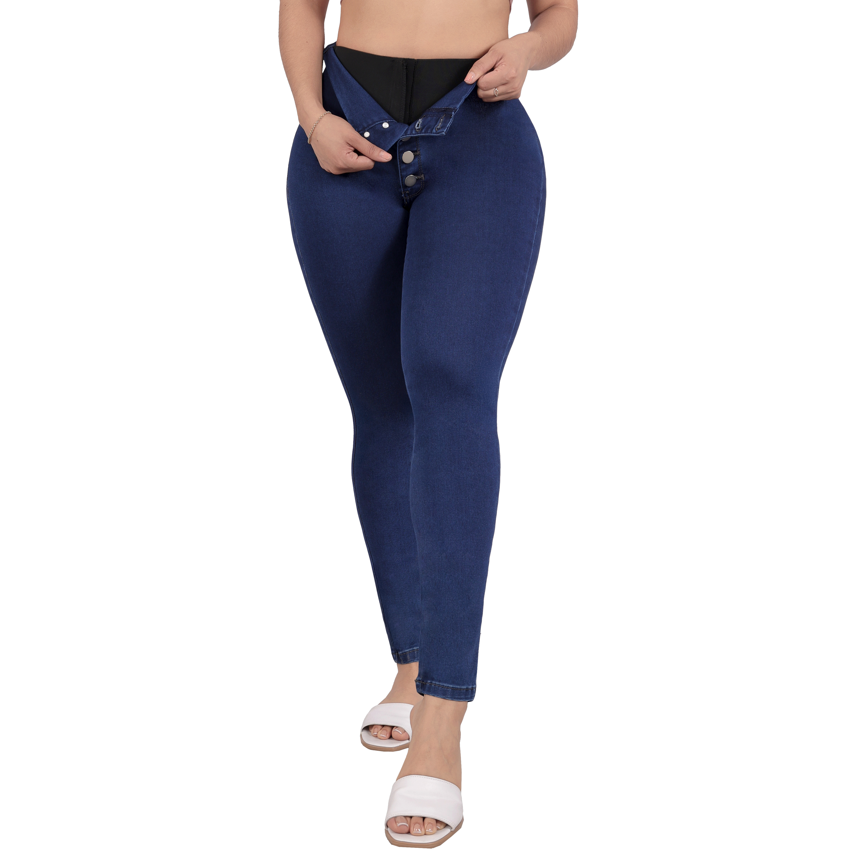 Foto 2 pulgar | Jeans Faja Dama Levanta Pompa Sea Brazil 3928/02