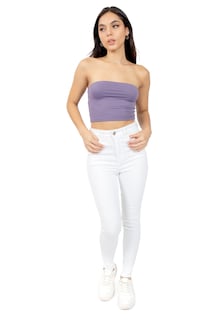 Foto 4 | Jeans Para Mujer Skinny Básico Deslavado Quarry
