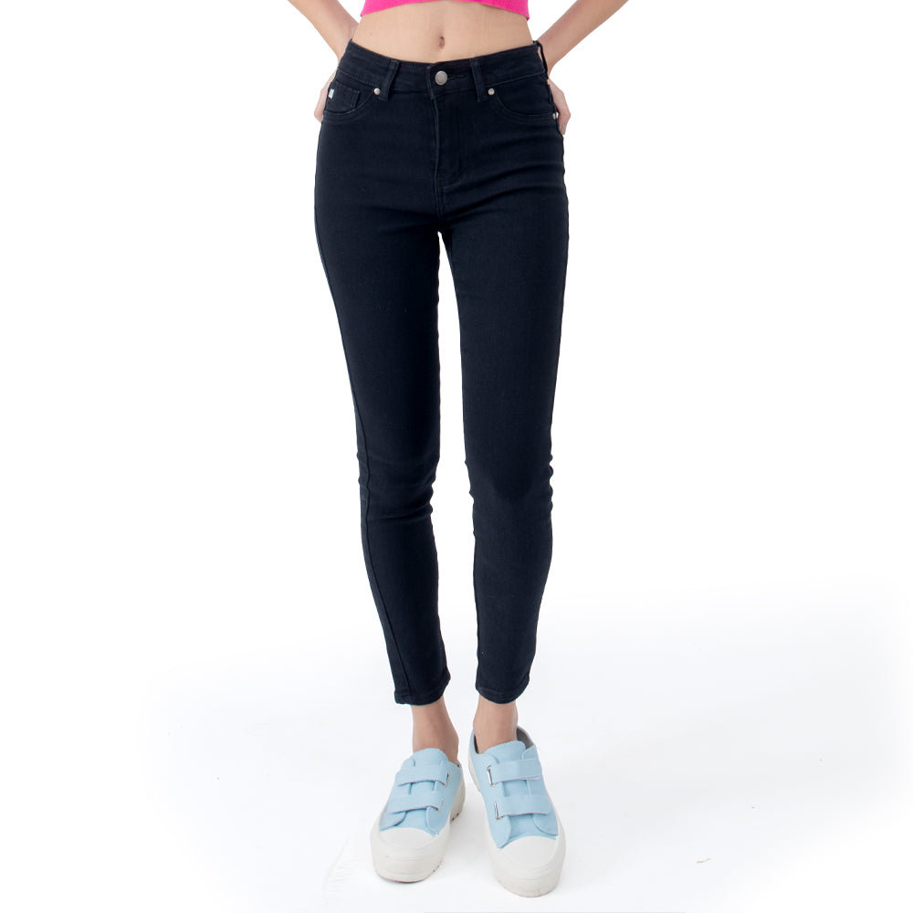 Foto 2 pulgar | Jeans High Waist 5 Bolsas Para Mujer