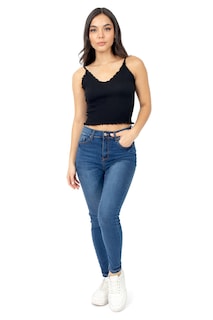 Foto 4 | Jeans High Waist Para Mujer Quarry