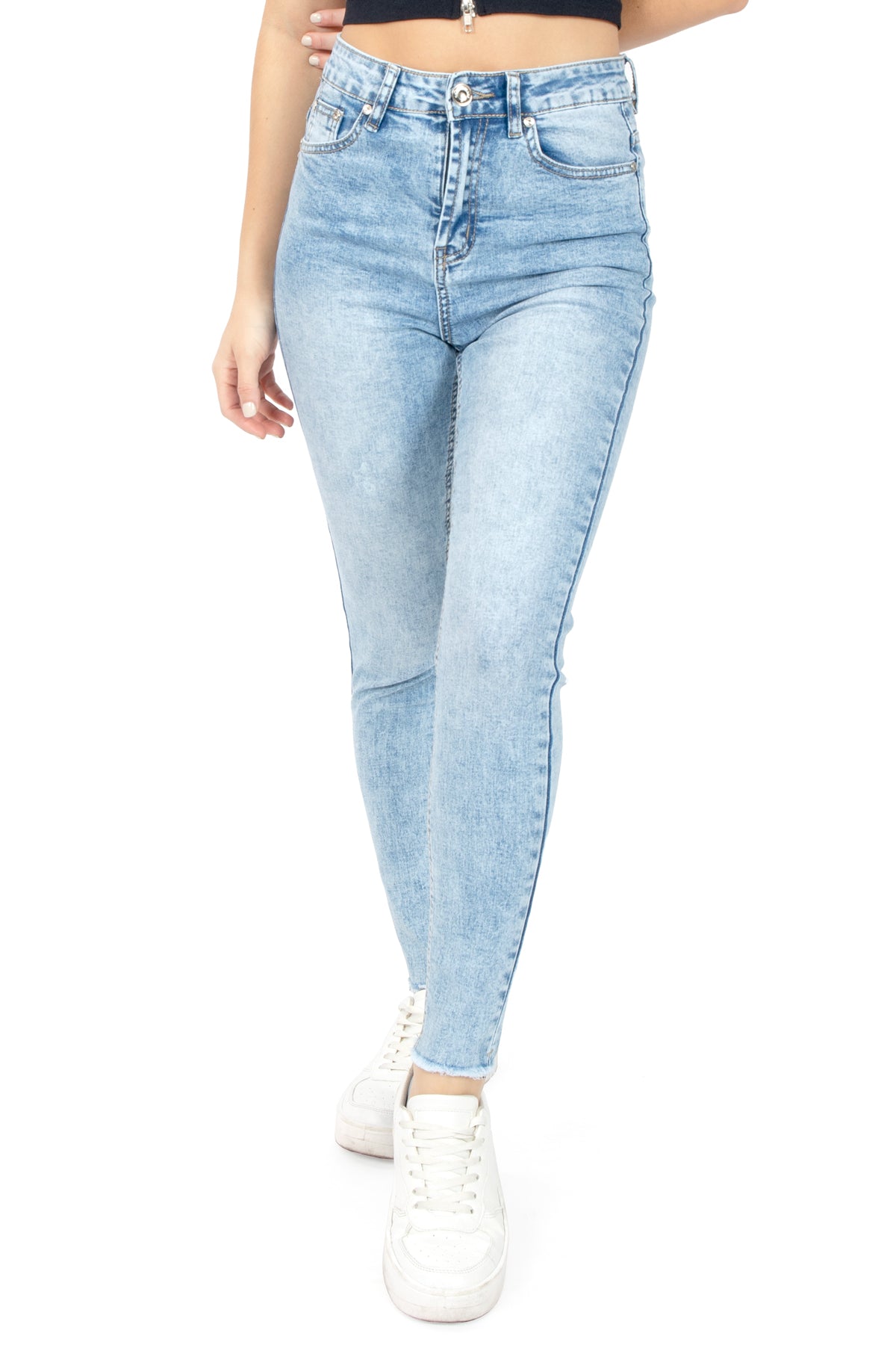 Foto 2 pulgar | Jeans Para Mujer Skinny Básico Deslavado Quarry