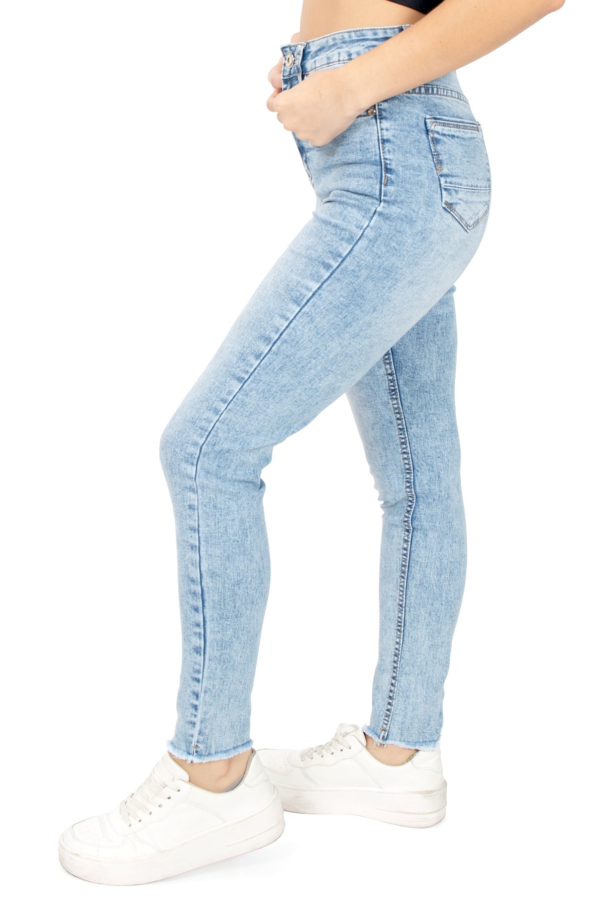 Foto 3 pulgar | Jeans Para Mujer Skinny Básico Deslavado Quarry