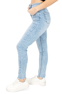 Foto 2 | Jeans Para Mujer Skinny Básico Deslavado Quarry