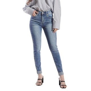 Foto 1 | Pantalón High Rise Skinny Mujer Balam Bl7081 Azul