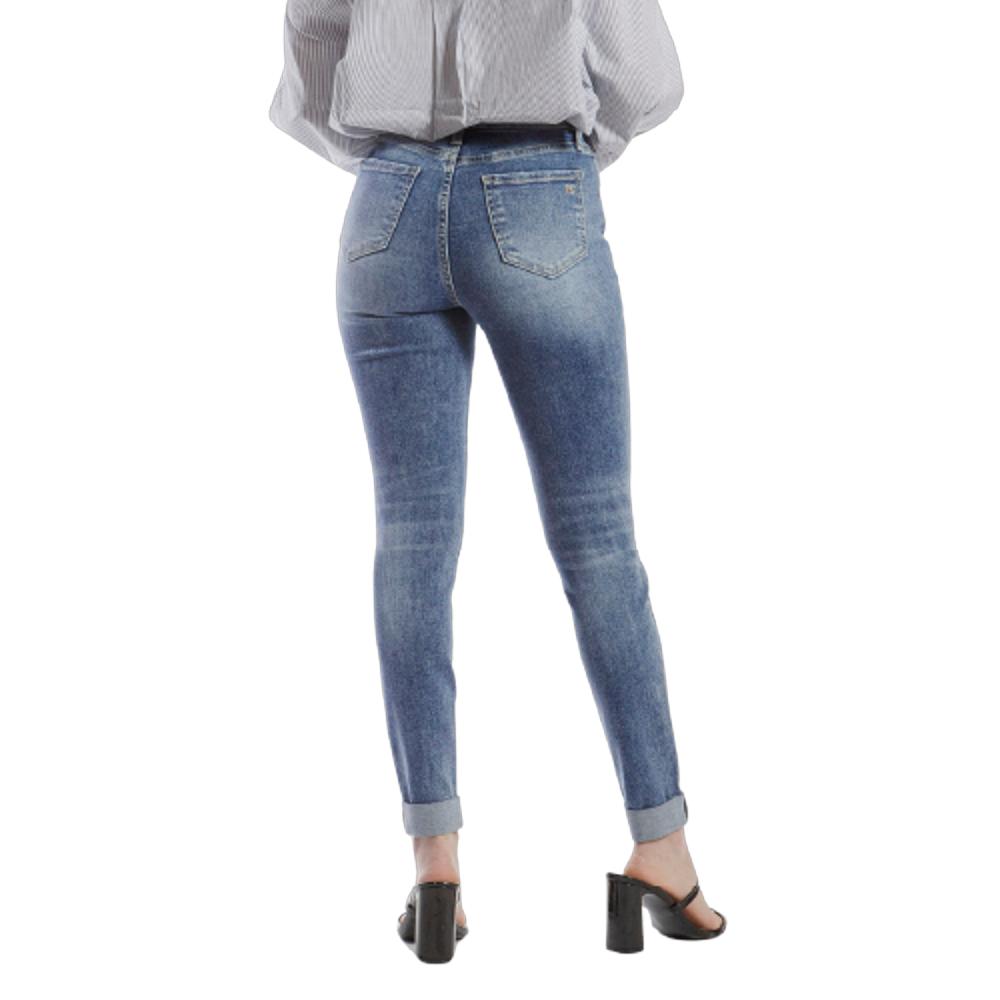 Foto 3 pulgar | Pantalón High Rise Skinny Mujer Balam Bl7081 Azul
