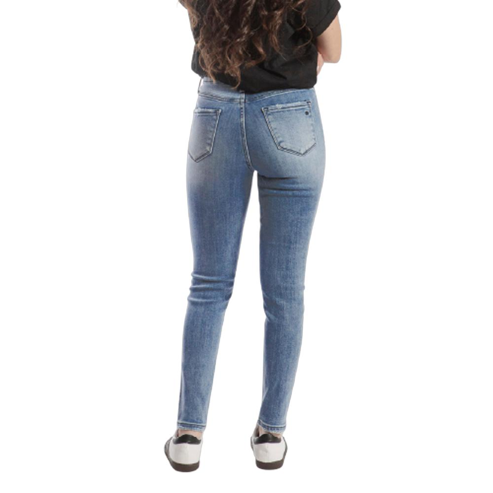 Foto 3 pulgar | Pantalón High Rise Skinny Mujer Balam Bl7048 Azul