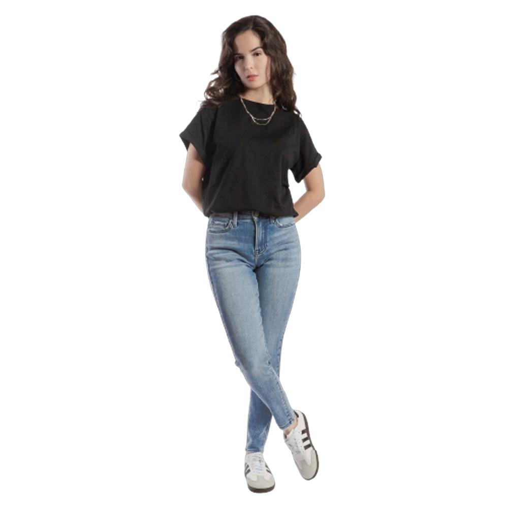 Foto 5 pulgar | Pantalón High Rise Skinny Mujer Balam Bl7048 Azul