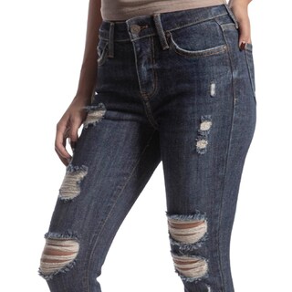 Foto 4 | Pantalón High Rise Skinny Mujer Balam Bl7114 Azul Oscuro