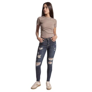 Foto 5 | Pantalón High Rise Skinny Mujer Balam Bl7114 Azul Oscuro