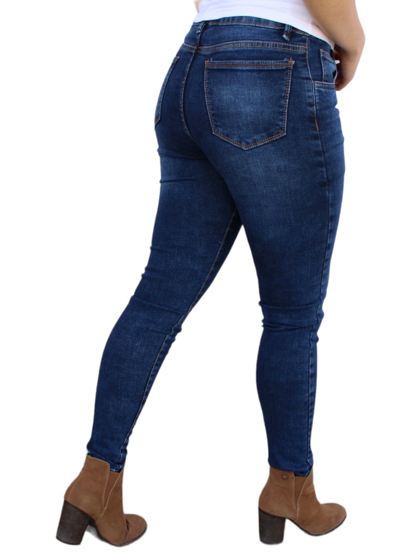 Foto 2 | Pantalón Skinny Dama Azul Petroleo John Silver