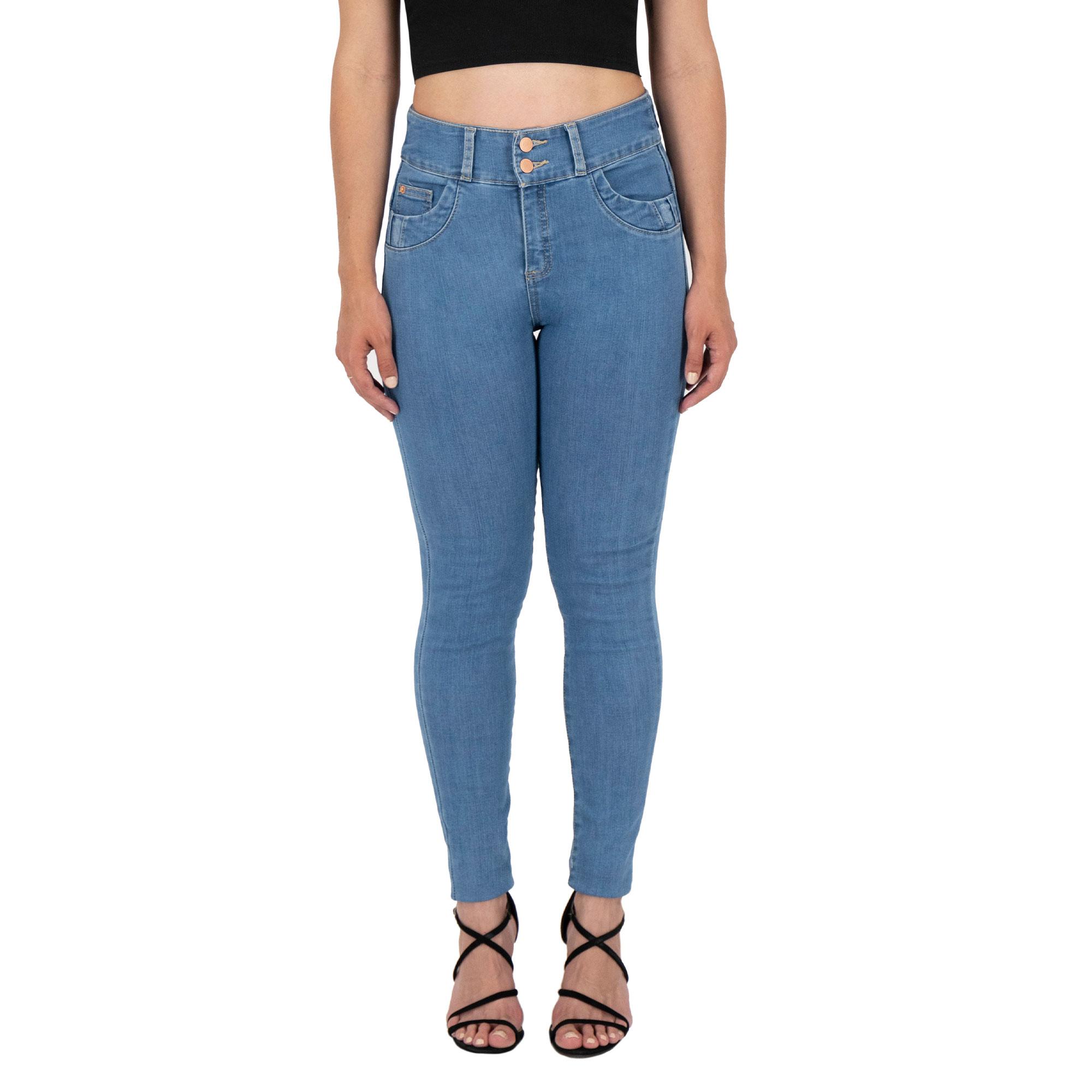 Pantalón Skinny Britos Jeans Mujer Azul Corazón 025243