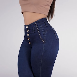 Foto 2 | Jeans Para Mujer – Corte Colombiano, Tela Elástica, Realce De Glúteos, Cintura Alta 3921/02
