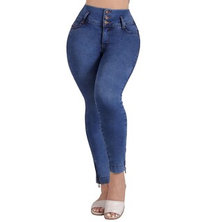 Foto 1 | Jeans Colombianos Mujer Con Faja Y Realce De Glúteos - Sea Brazil 3966/04