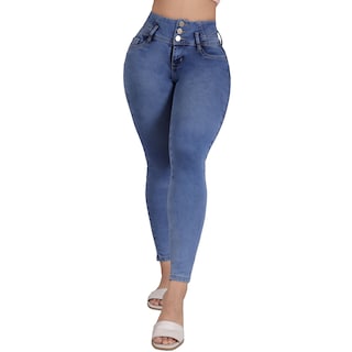 Foto 1 | Jeans Colombianos Mujer Con Faja Y Realce De Glúteos - Sea Brazil 3735/04