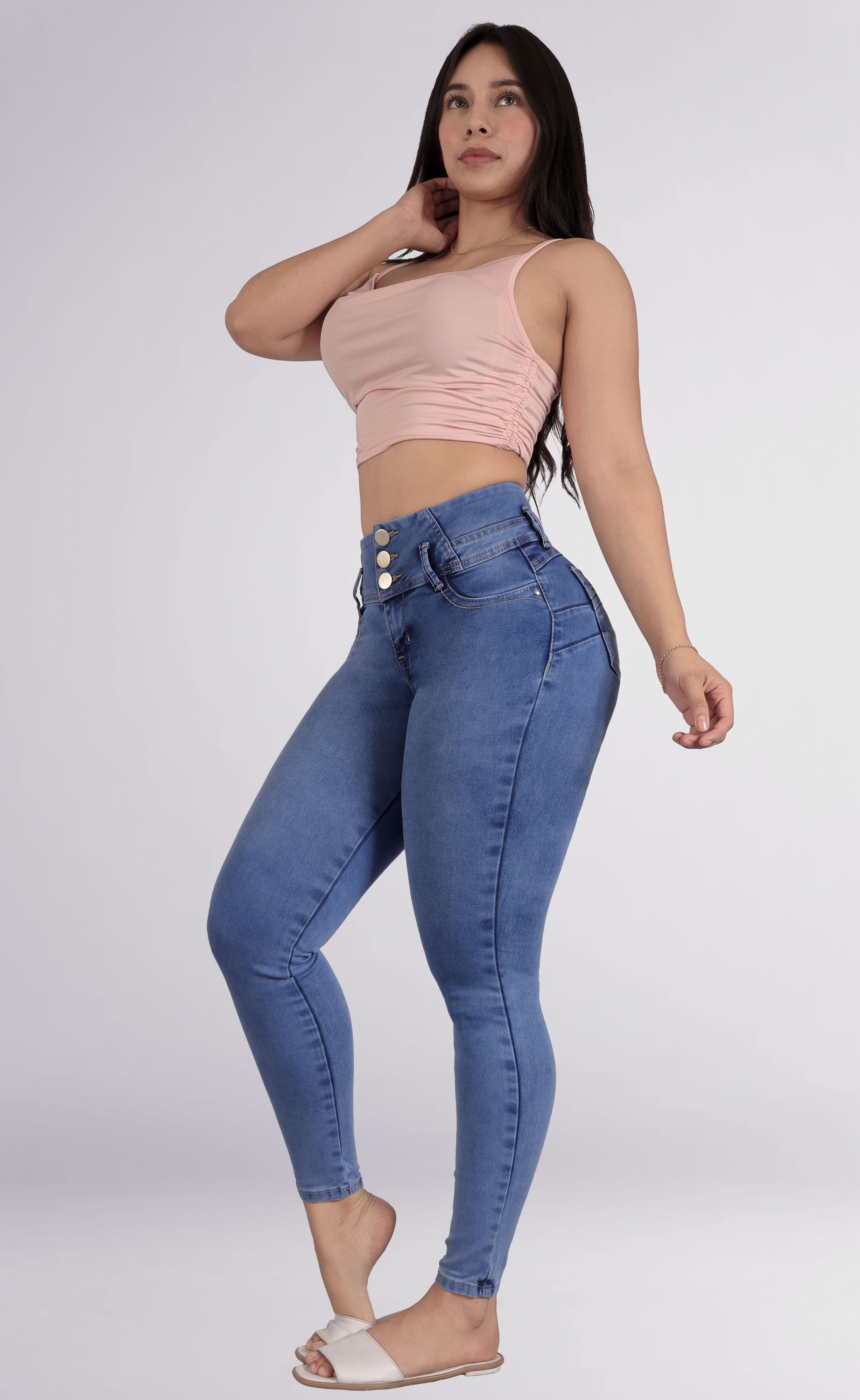 Foto 5 pulgar | Jeans Colombianos Mujer Con Faja Y Realce De Glúteos - Sea Brazil 3735/04