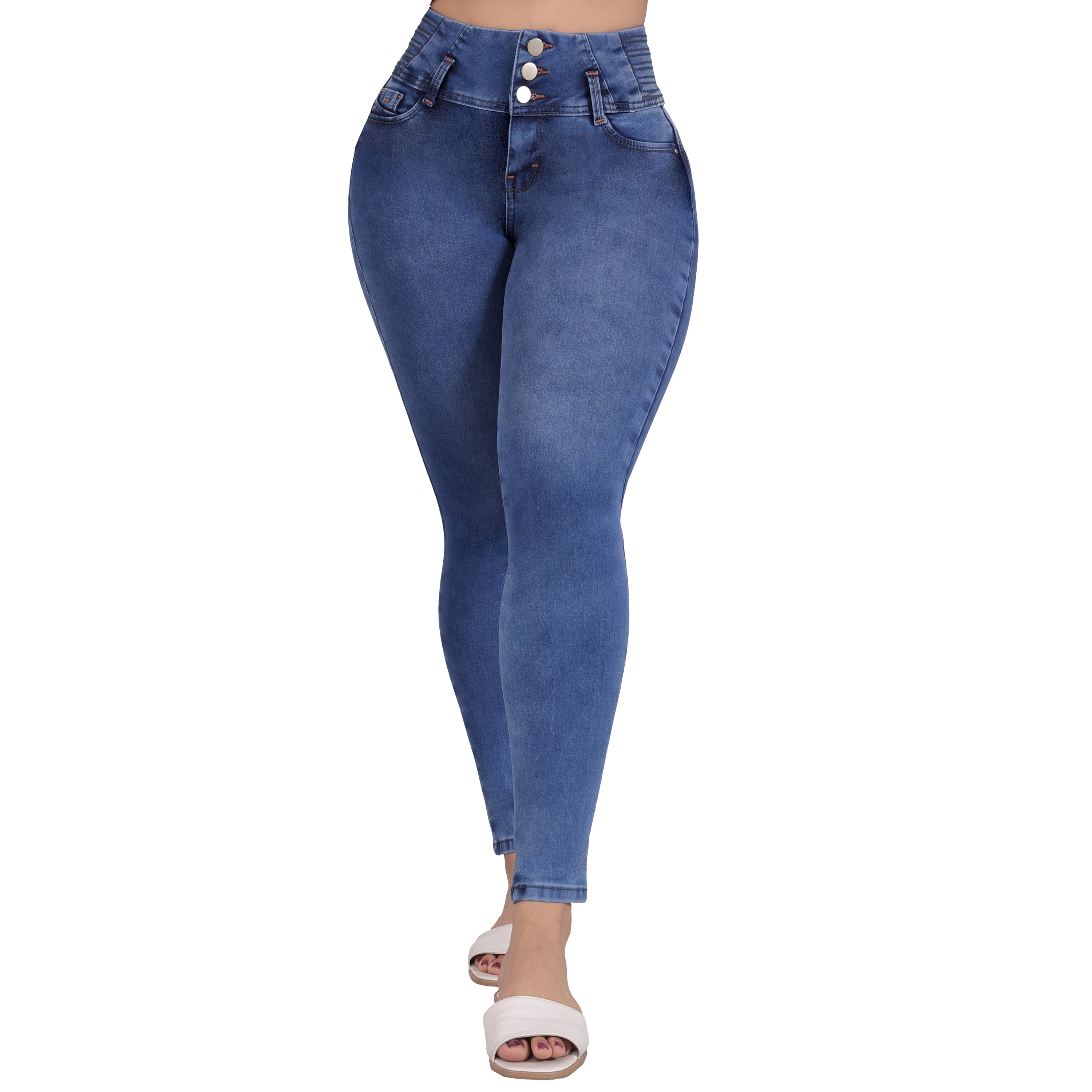 Foto 2 pulgar | Jeans Colombianos Skinny Sea Brazil Para Mujer 2598/01