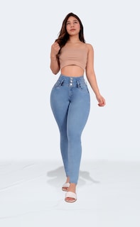 Foto 6 | Jeans Colombianos Skinny Sea Brazil Para Mujer 2598/05