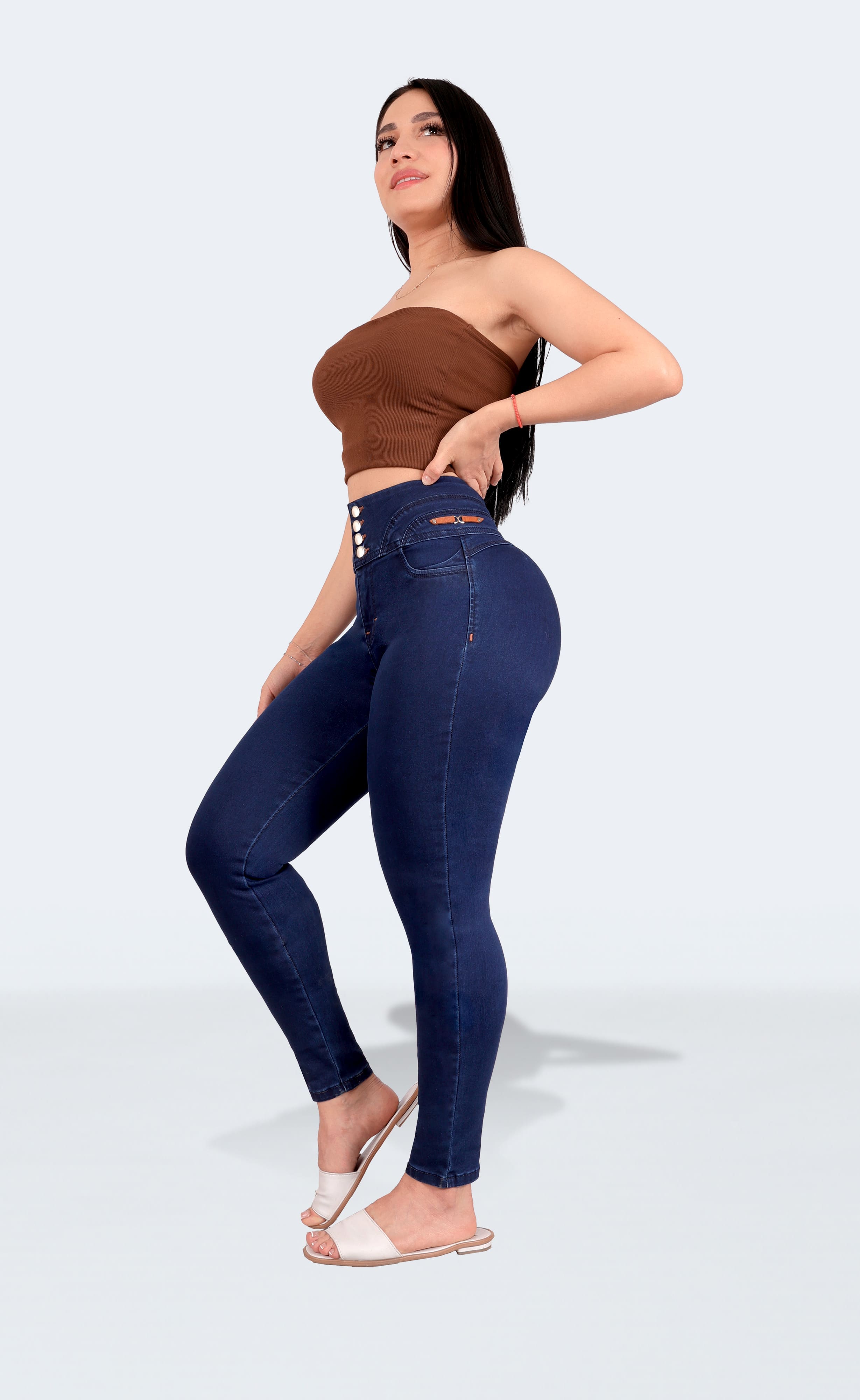 Foto 8 pulgar | Jeans Colombianos Skinny Sea Brazil Para Mujer