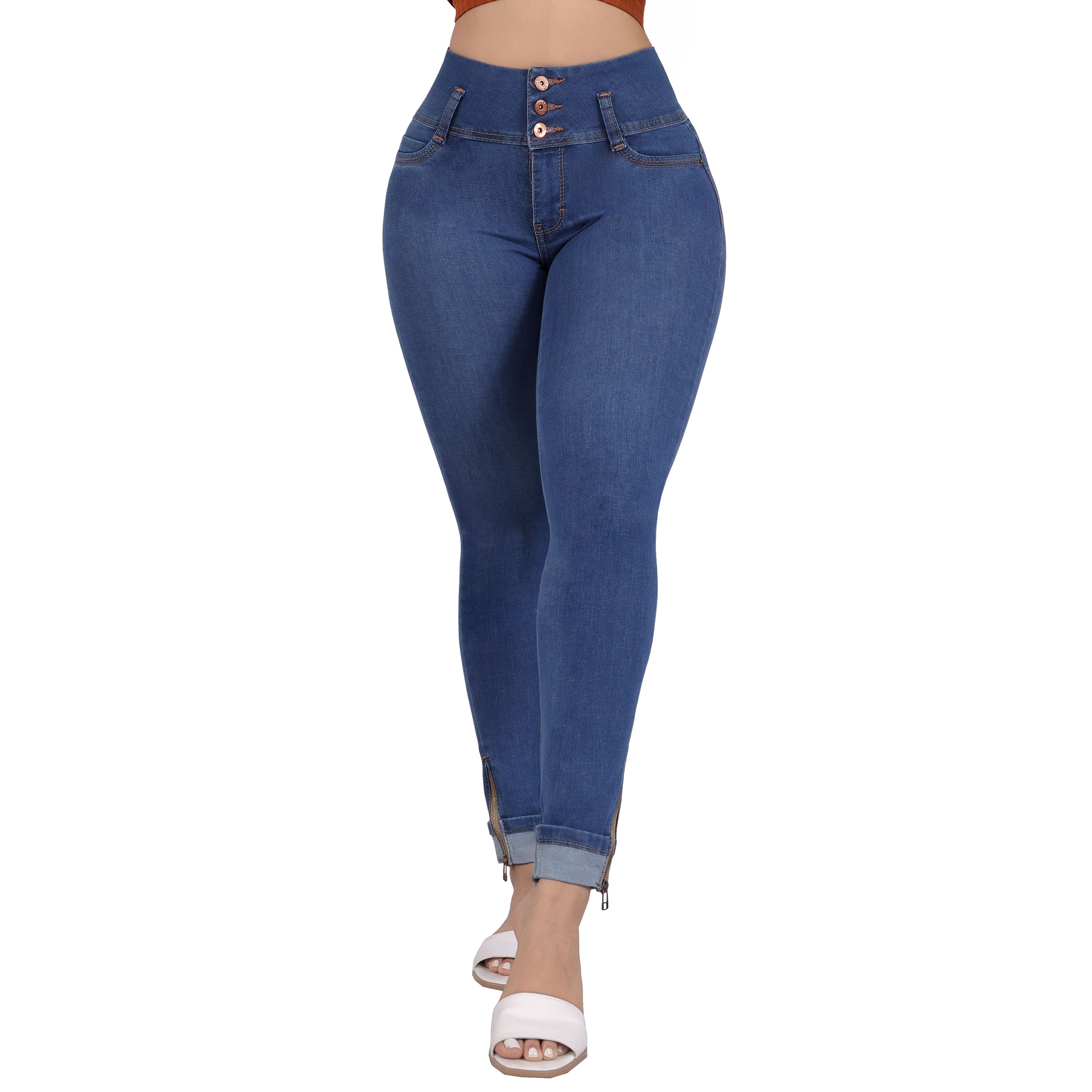 Foto 2 pulgar | Jeans Colombianos Skinny Sea Brazil Para Mujer 2491/01