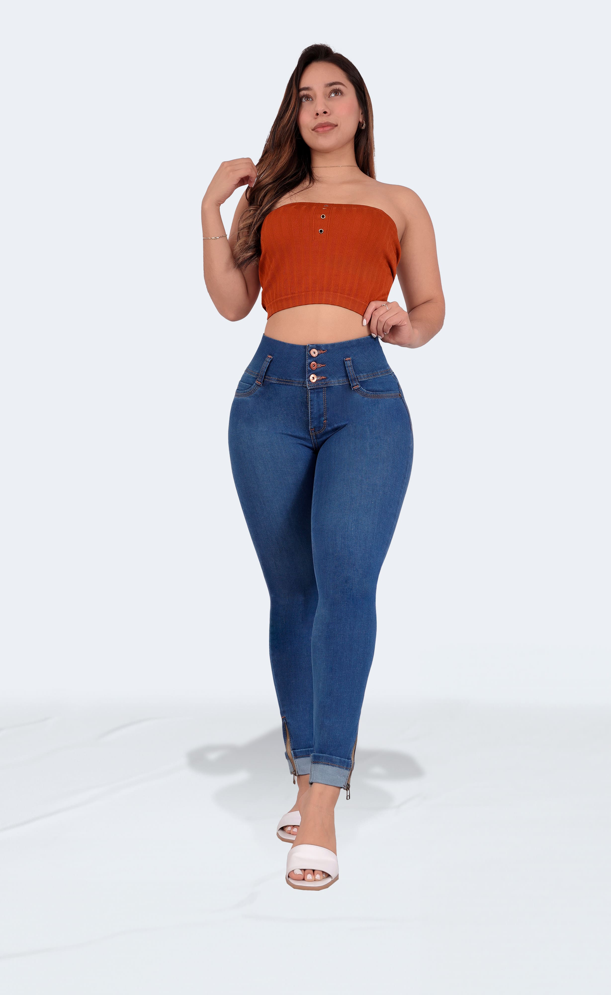 Foto 5 pulgar | Jeans Colombianos Skinny Sea Brazil Para Mujer 2491/01