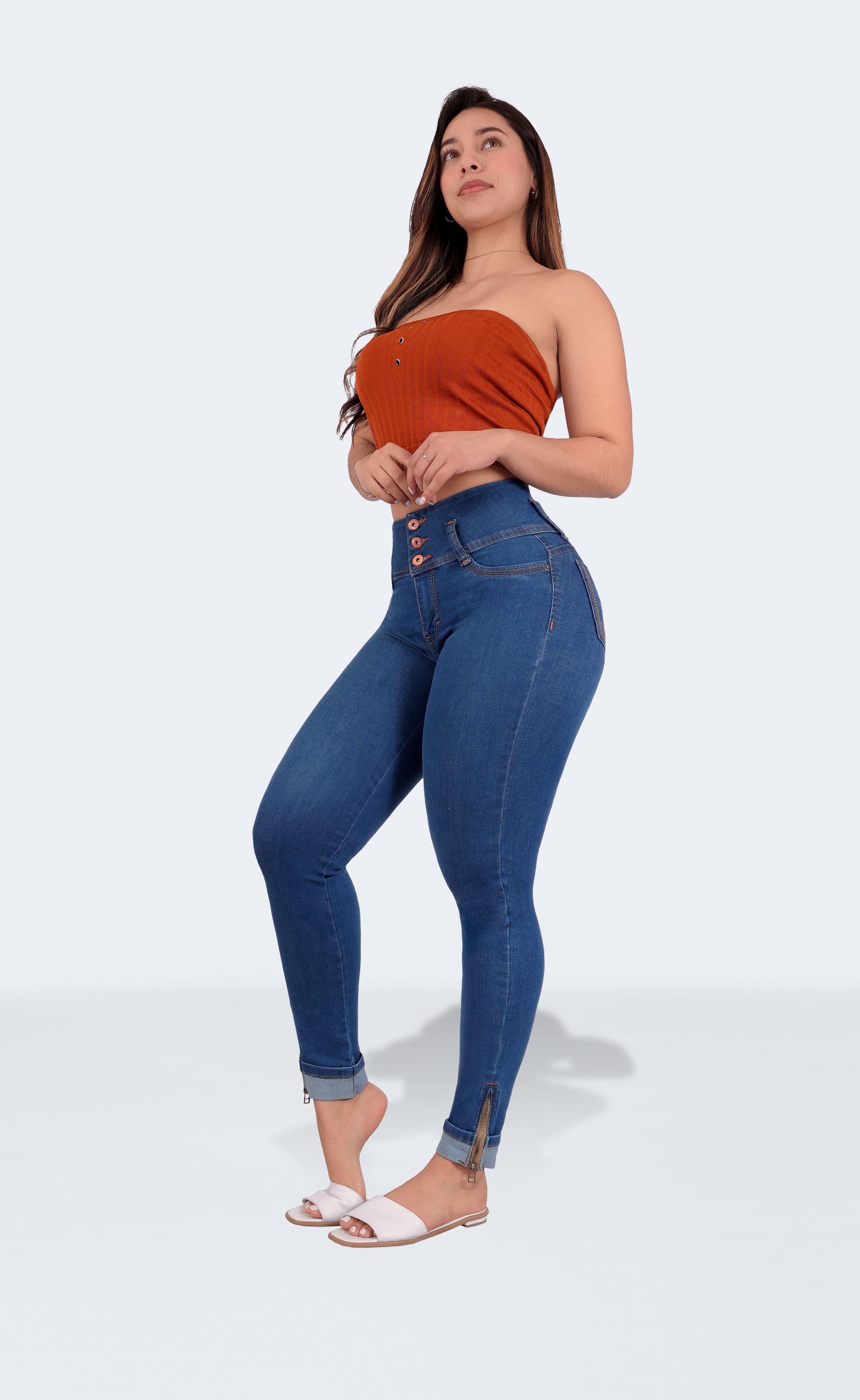 Foto 6 pulgar | Jeans Colombianos Skinny Sea Brazil Para Mujer 2491/01