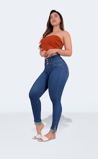 Foto 5 | Jeans Colombianos Skinny Sea Brazil Para Mujer 2491/01