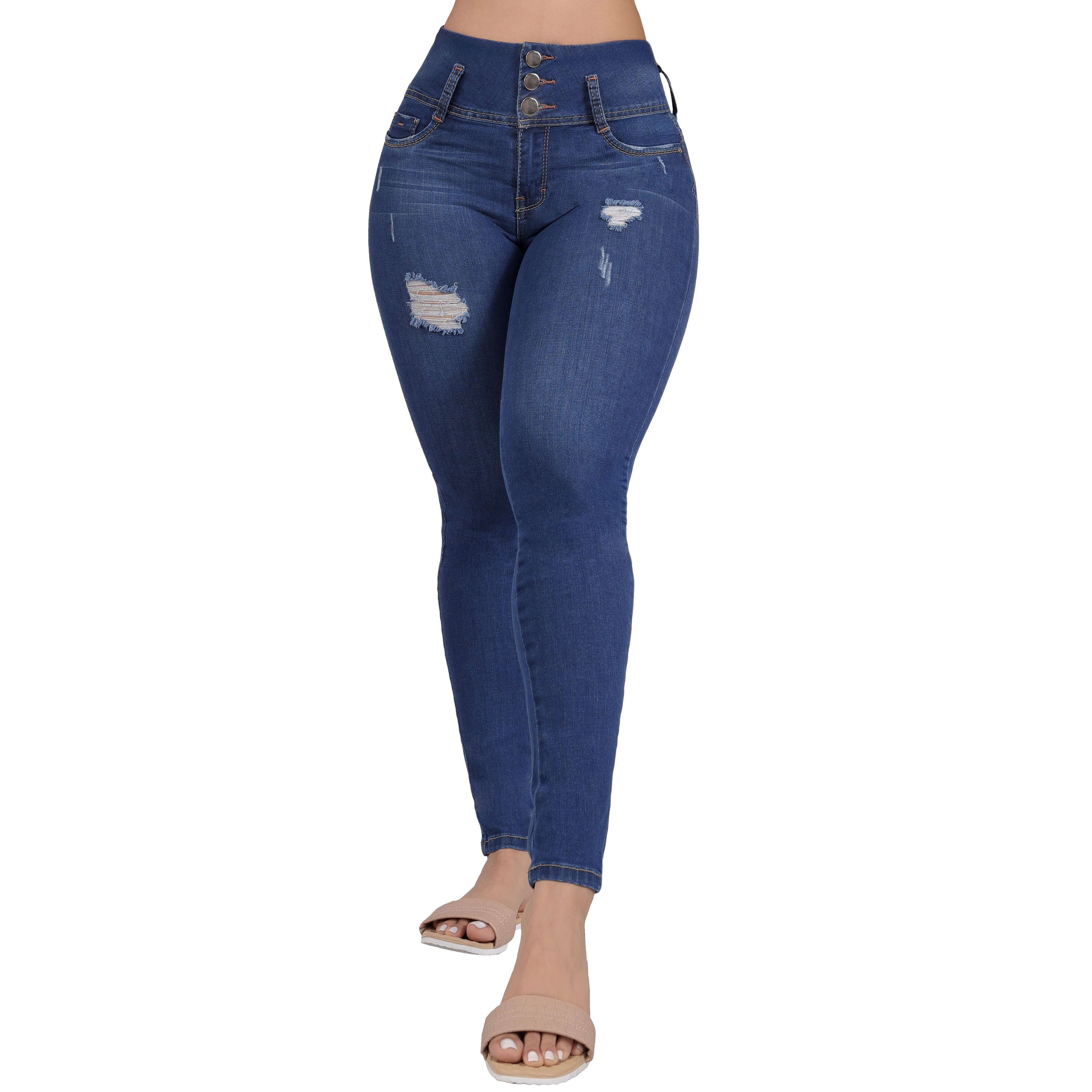 Foto 2 pulgar | Jeans Colombianos Skinny Sea Brazil para Mujer