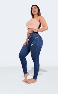 Foto 3 | Jeans Colombianos Skinny Sea Brazil para Mujer