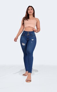 Foto 4 | Jeans Colombianos Skinny Sea Brazil para Mujer