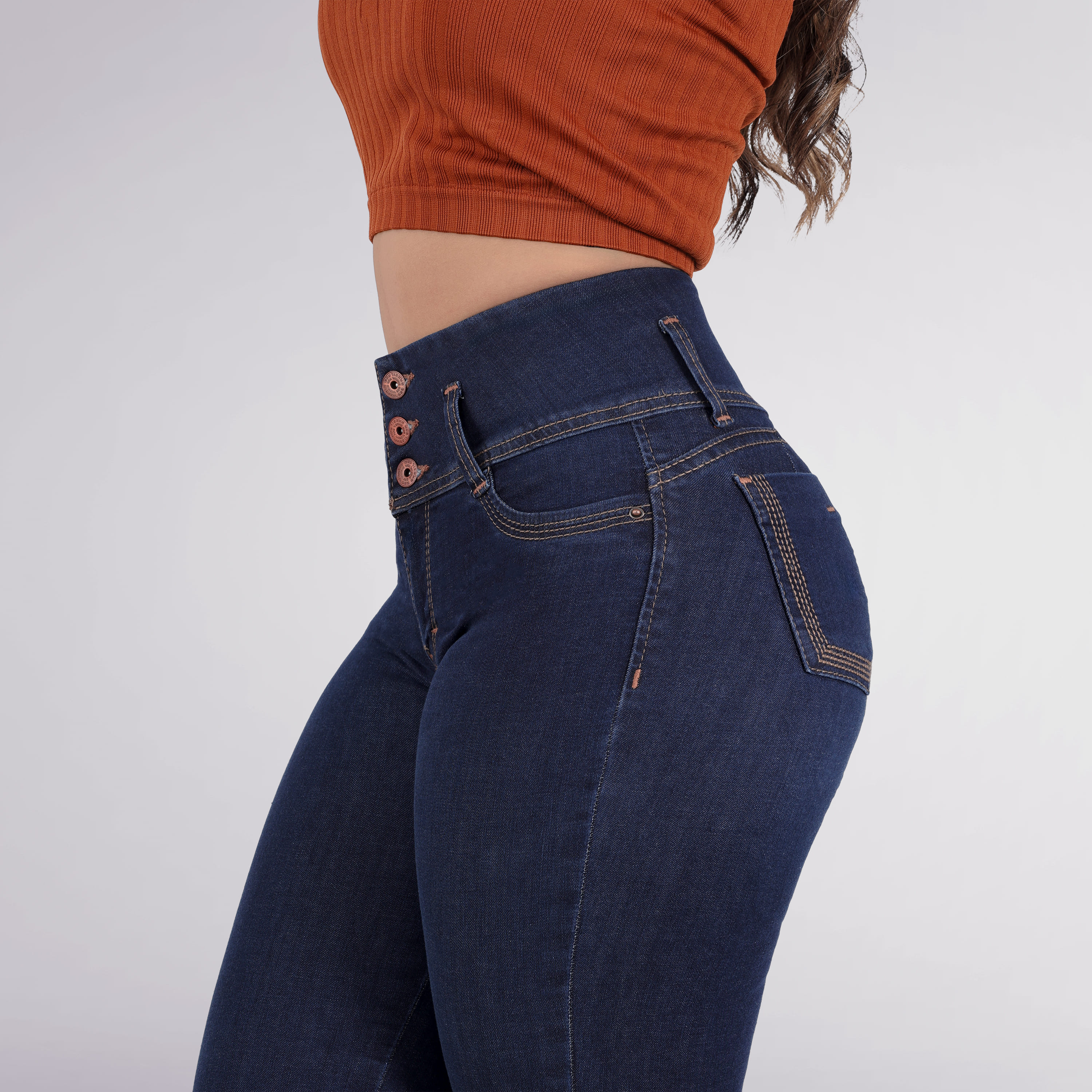 Foto 3 pulgar | Jeans Colombianos Skinny Sea Brazil Para Mujer 2491/02