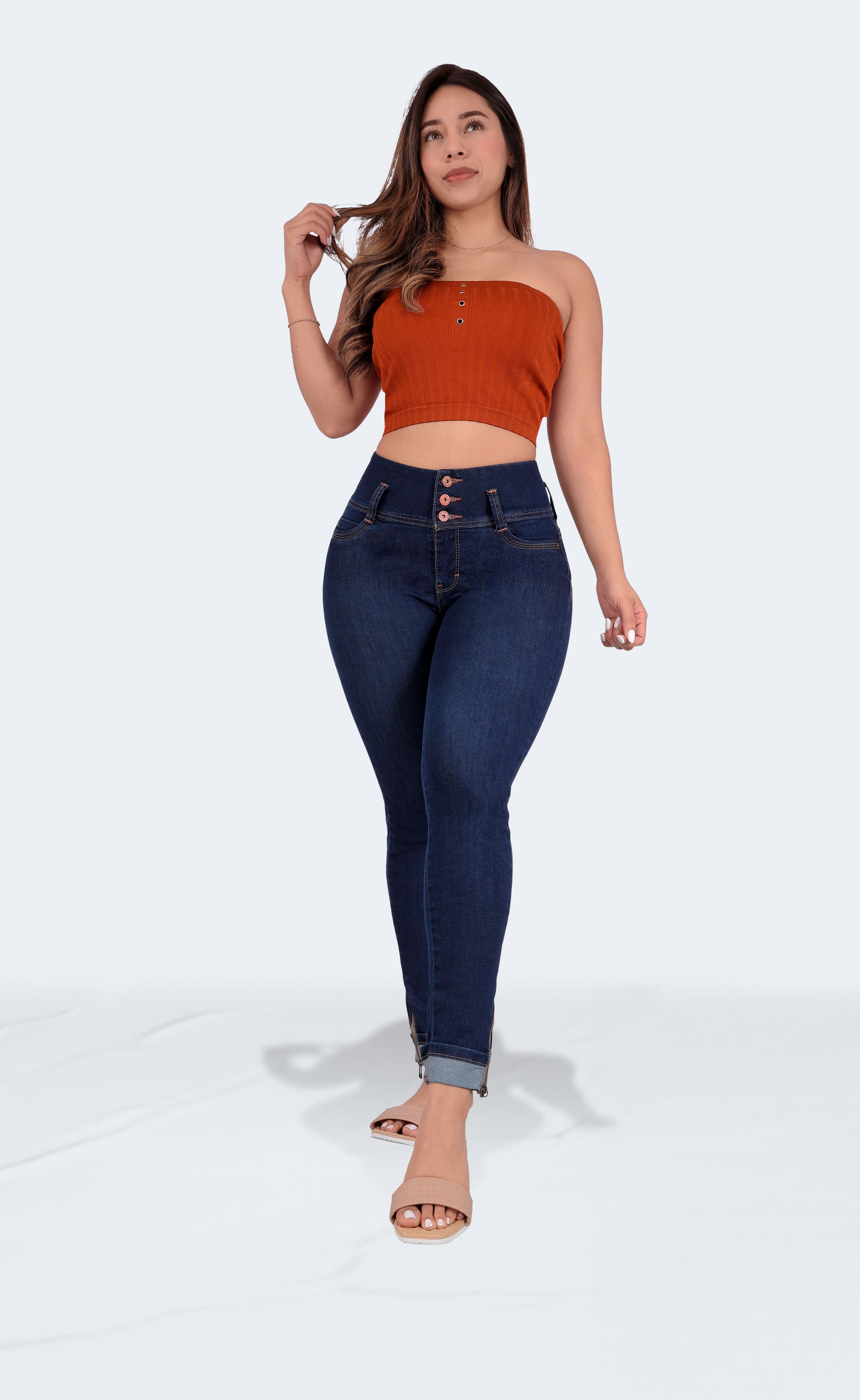 Foto 5 pulgar | Jeans Colombianos Skinny Sea Brazil Para Mujer 2491/02